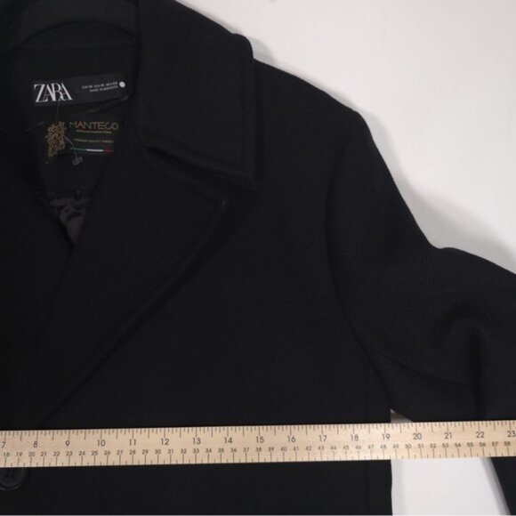 NWOT ZARA PREMIUM Women’s MANTECO WOOL Blend Coat Oversized 2199/744/800 MEDIUM - Picture 6 of 13
